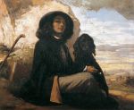 Gustave Courbet_Self-portrait with Black&nbsp;Dog_1842-1844