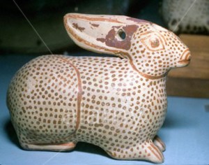 Greek Corinthian hare vase