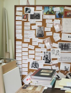 Ideas collecting on a pin board