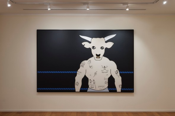 'Justus LaBeefe (199-0-1)', 2013, acrylic on canvas, 168 x 259 cm, by Rona Green