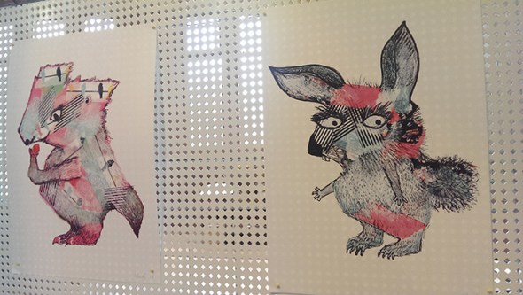 Illustrations by Melanie Webb in the Supergraph Salon