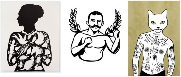 Prints by Deborah Klein, Clayton Tremlett and Rona Green included in the exhibition Inking Up