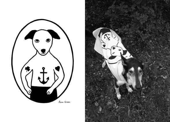 Jude tea towel by Rona Green and Shane